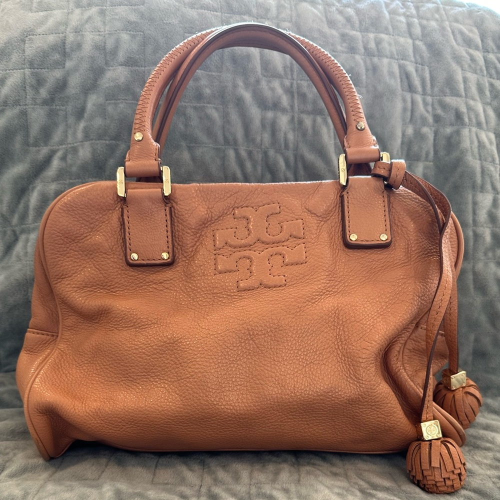 Tory Burch hand bag with leather tassles